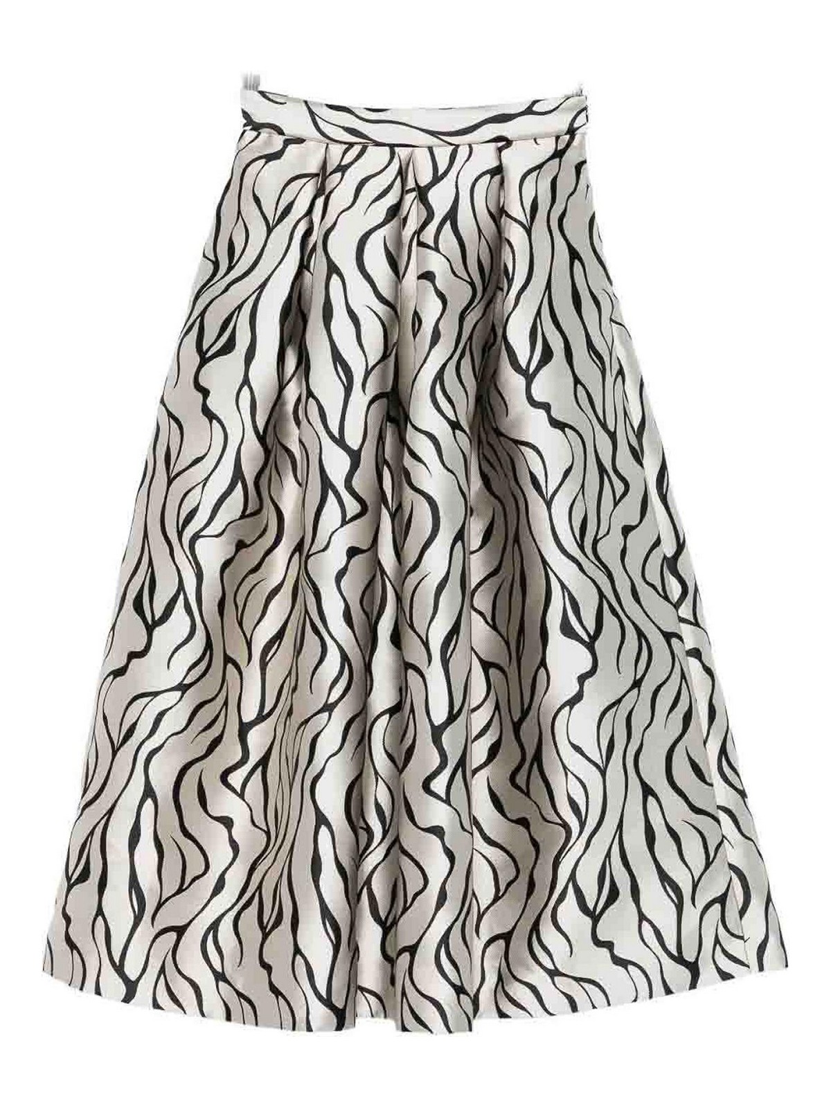 Printed Midi Skirt