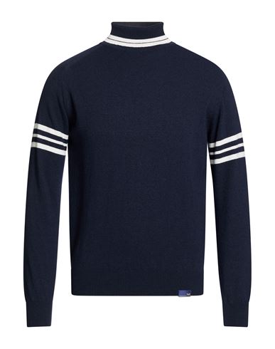 Man Turtleneck Midnight blue Size M Polyamide, Wool, Viscose, Cashmere