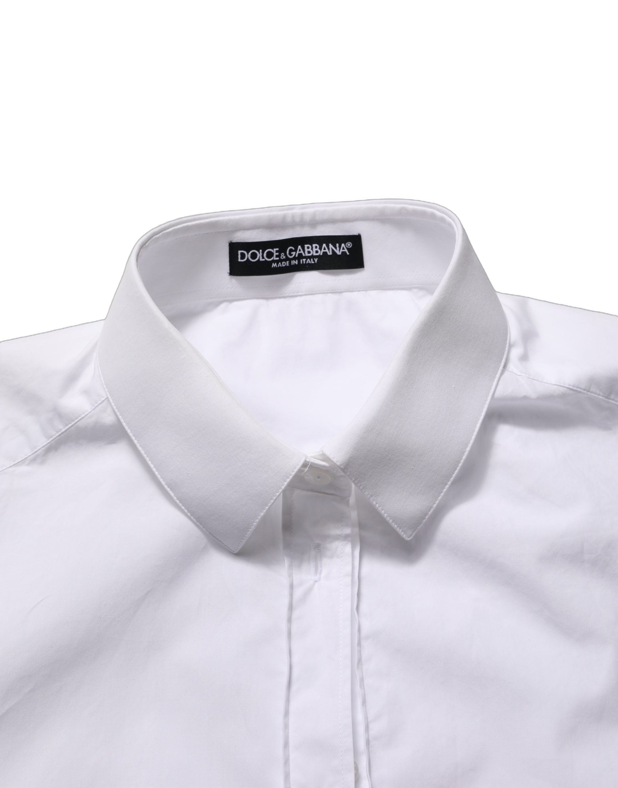 Cotton Button-Up Shirt — White