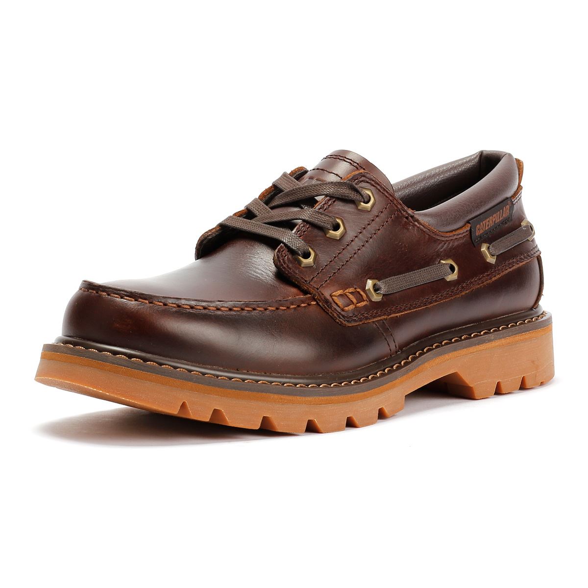 Caterpillar Colorado Boat Lo Leather Men's British Tan Lace-Up Shoe