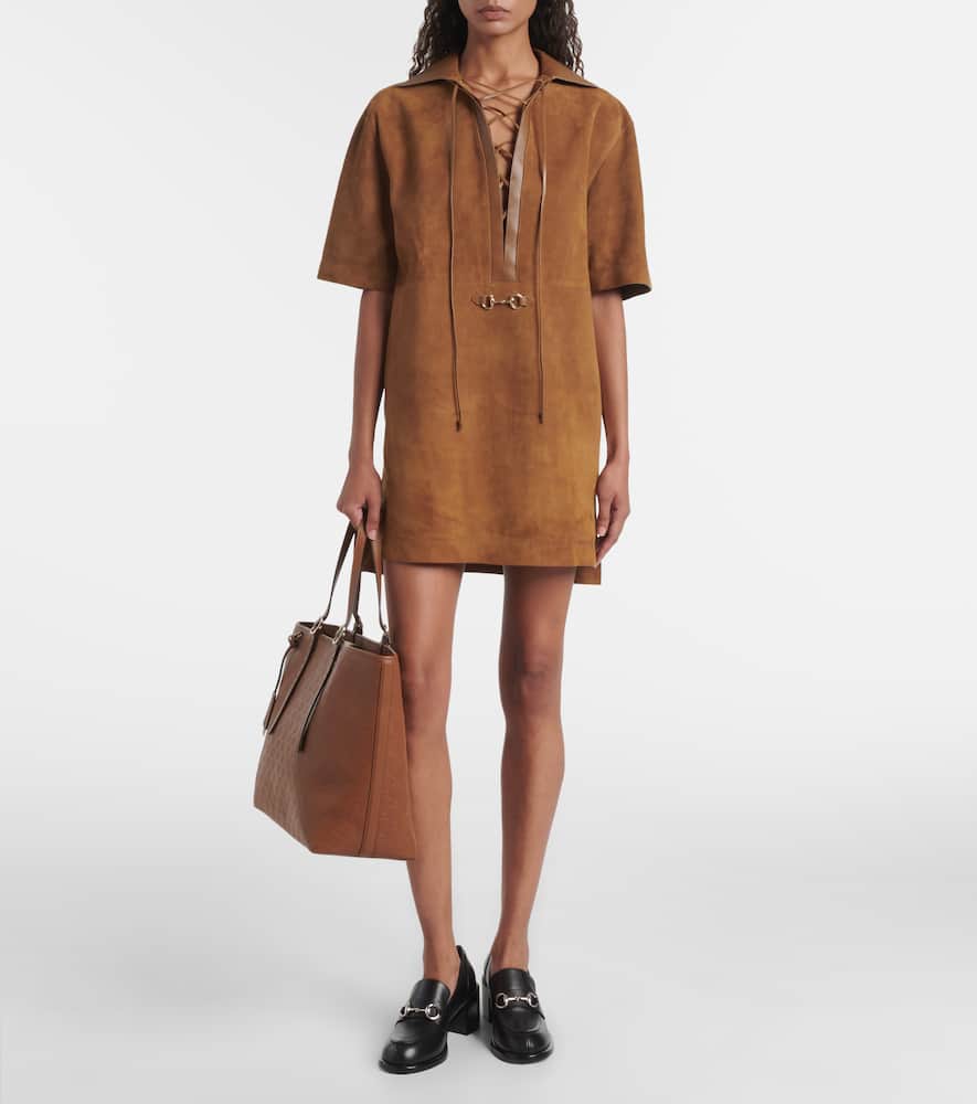 Horsebit leather loafer pumps