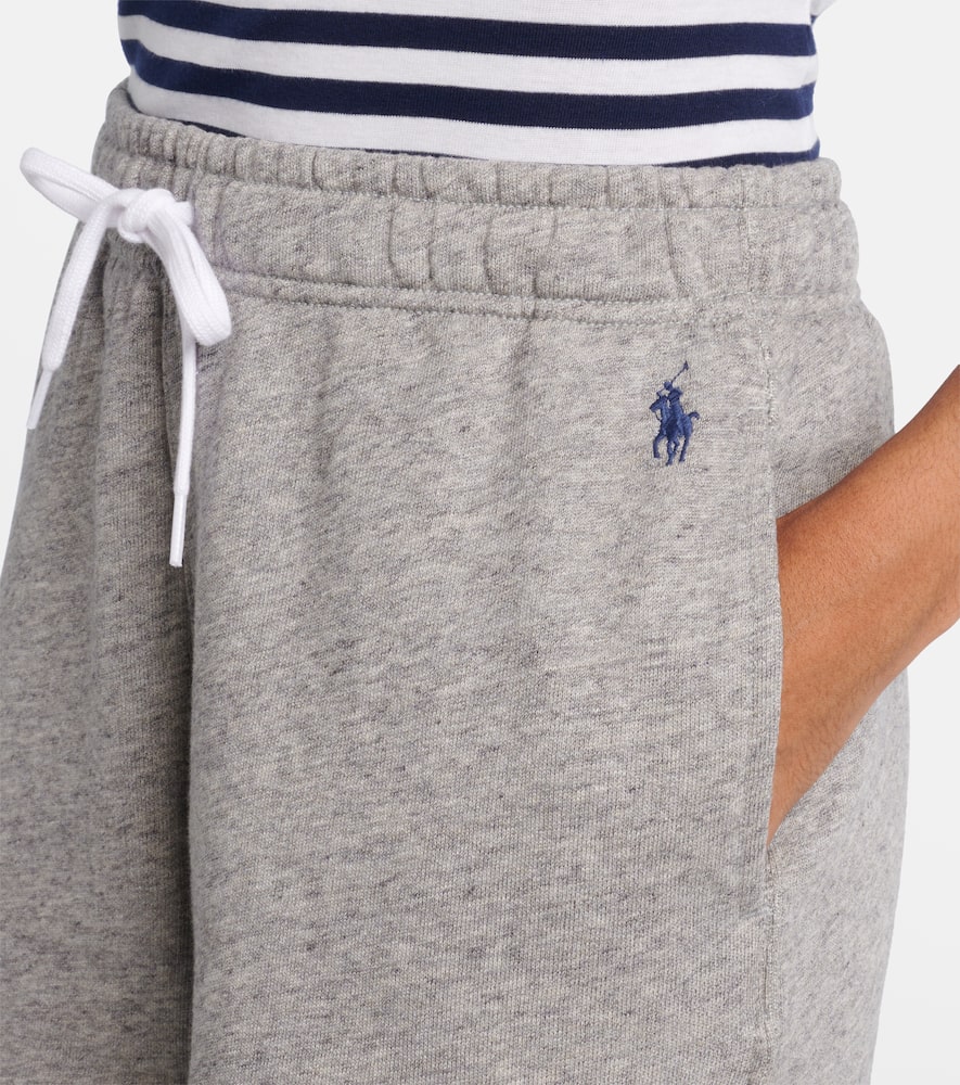 Cotton-blend fleece shorts