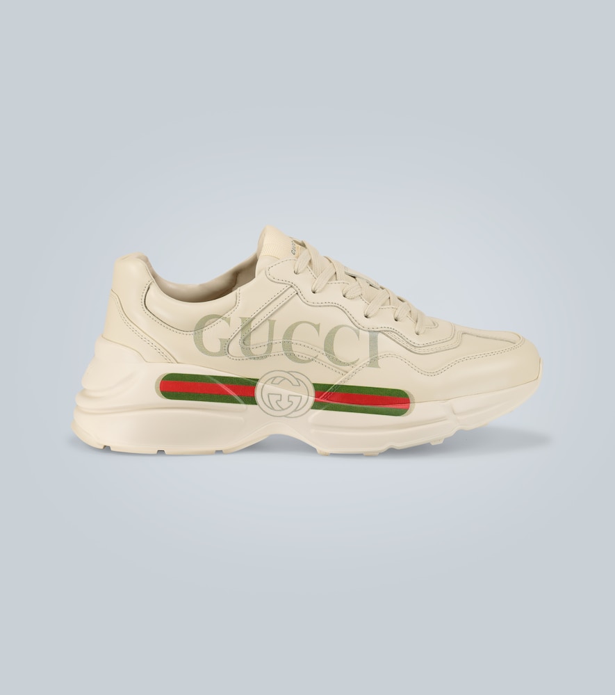 Gucci Rhyton leather sneakers