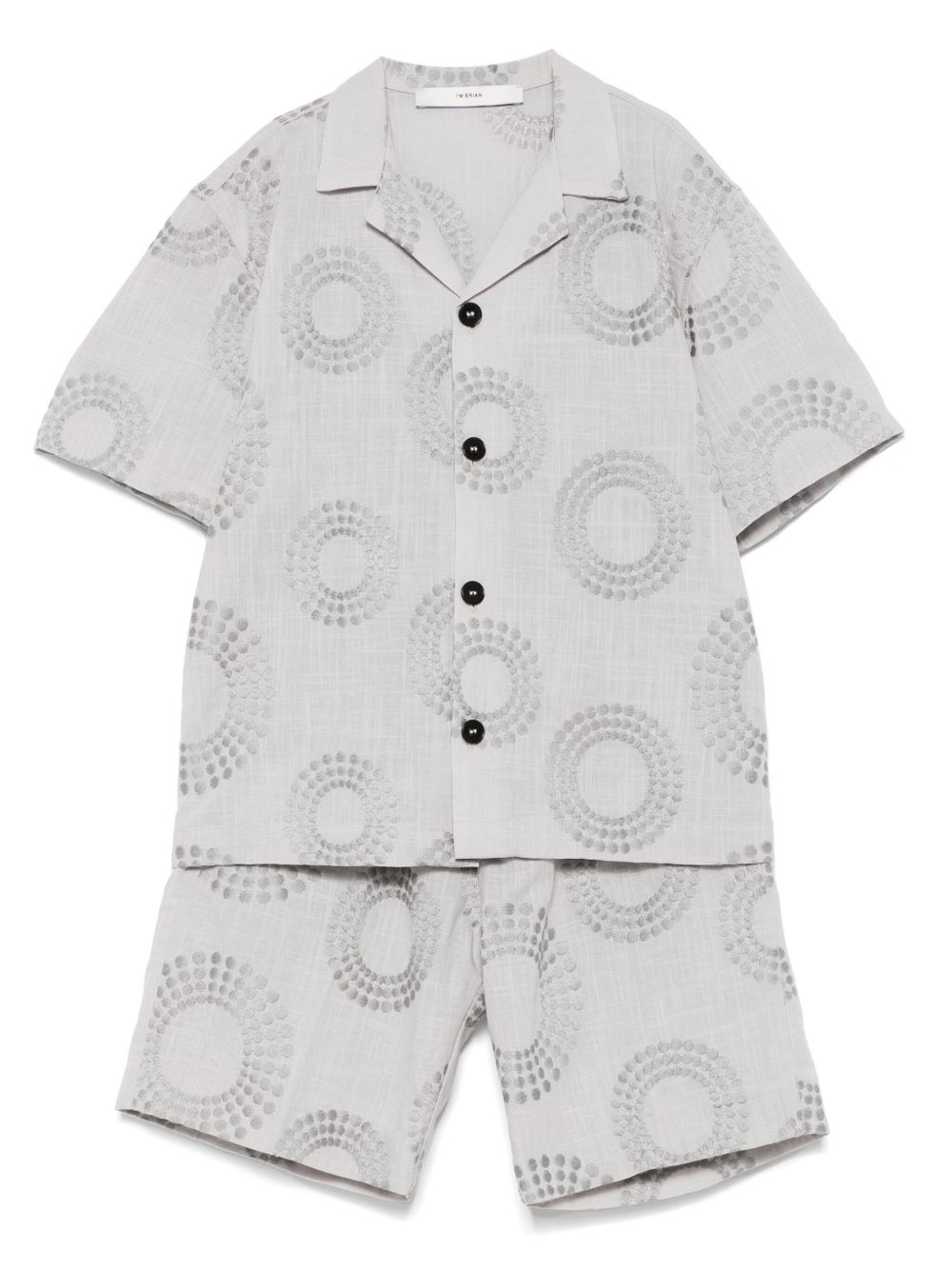 I'm brian embroidered sorts set - Grey