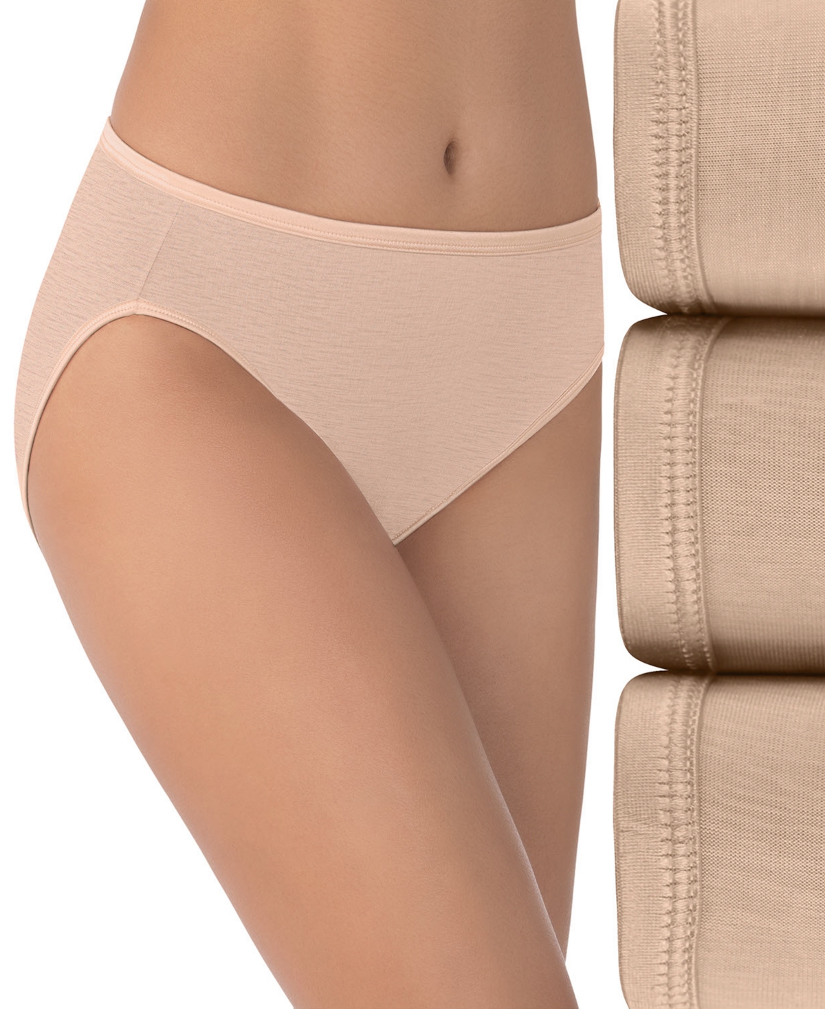 Women's 3-Pk. Illumination Hi-Cut Brief Underwear 13307 - Rbg Multi (Nude )