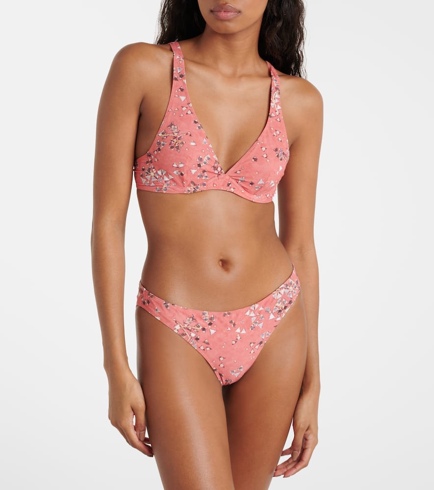 Petra printed bikini top