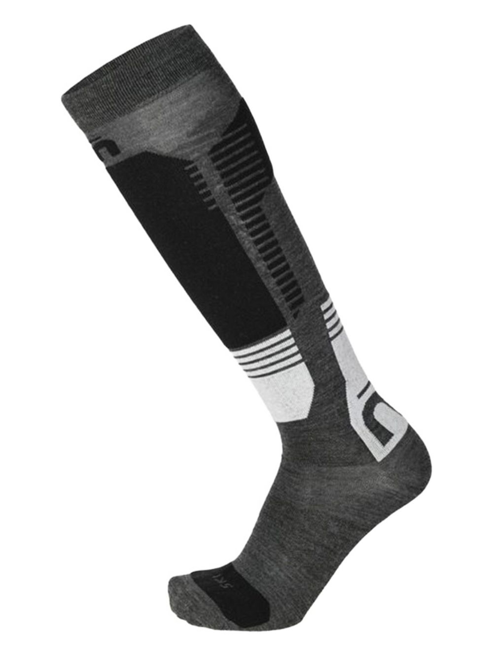 Panelled knee-high socks - Grey