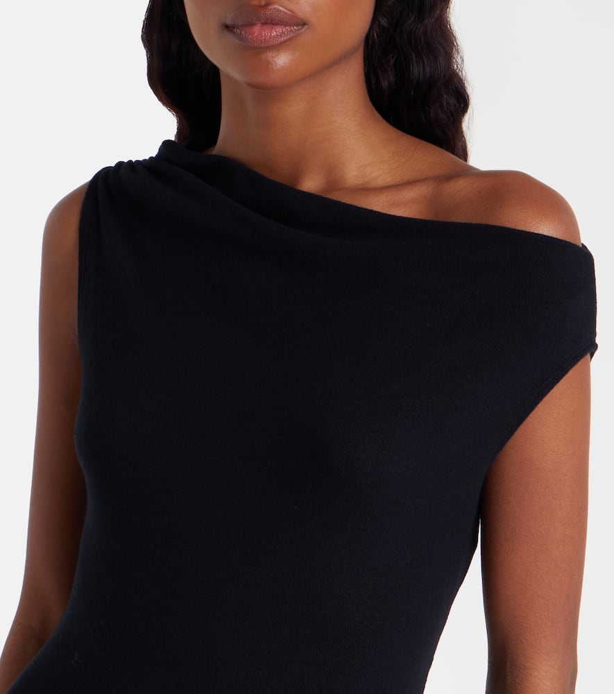 Lauren off-shoulder jersey maxi dress
