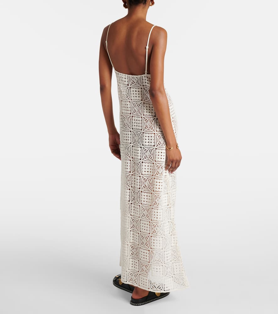 Crochet cotton maxi dress