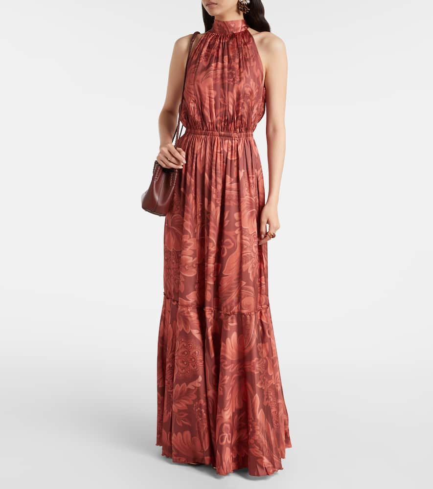 Printed maxi dress