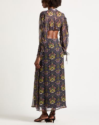 Woman Maxi dress Dark purple Size M Viscose