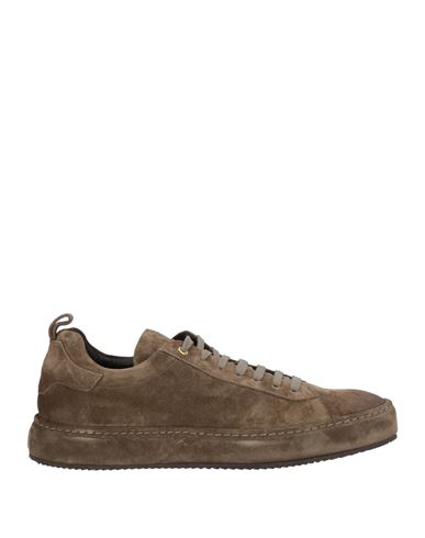 Man Sneakers Khaki Size 8 Leather