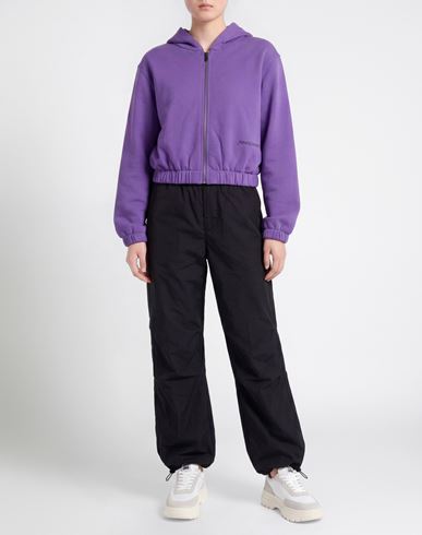 Woman Sweatshirt Purple Size M Cotton