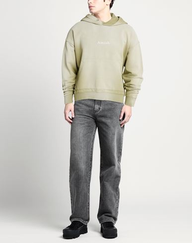 Man Sweatshirt Khaki Size L Cotton