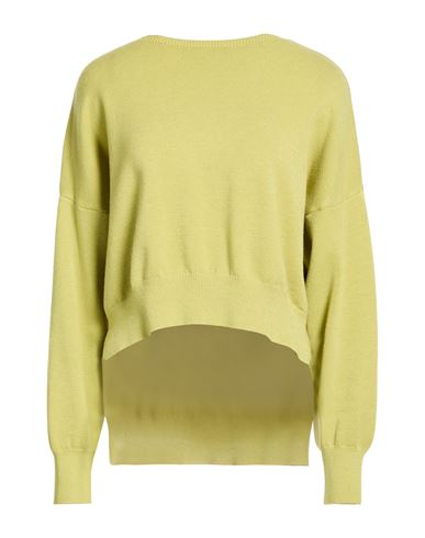 Woman Sweater Lime green Size S Viscose, PBT