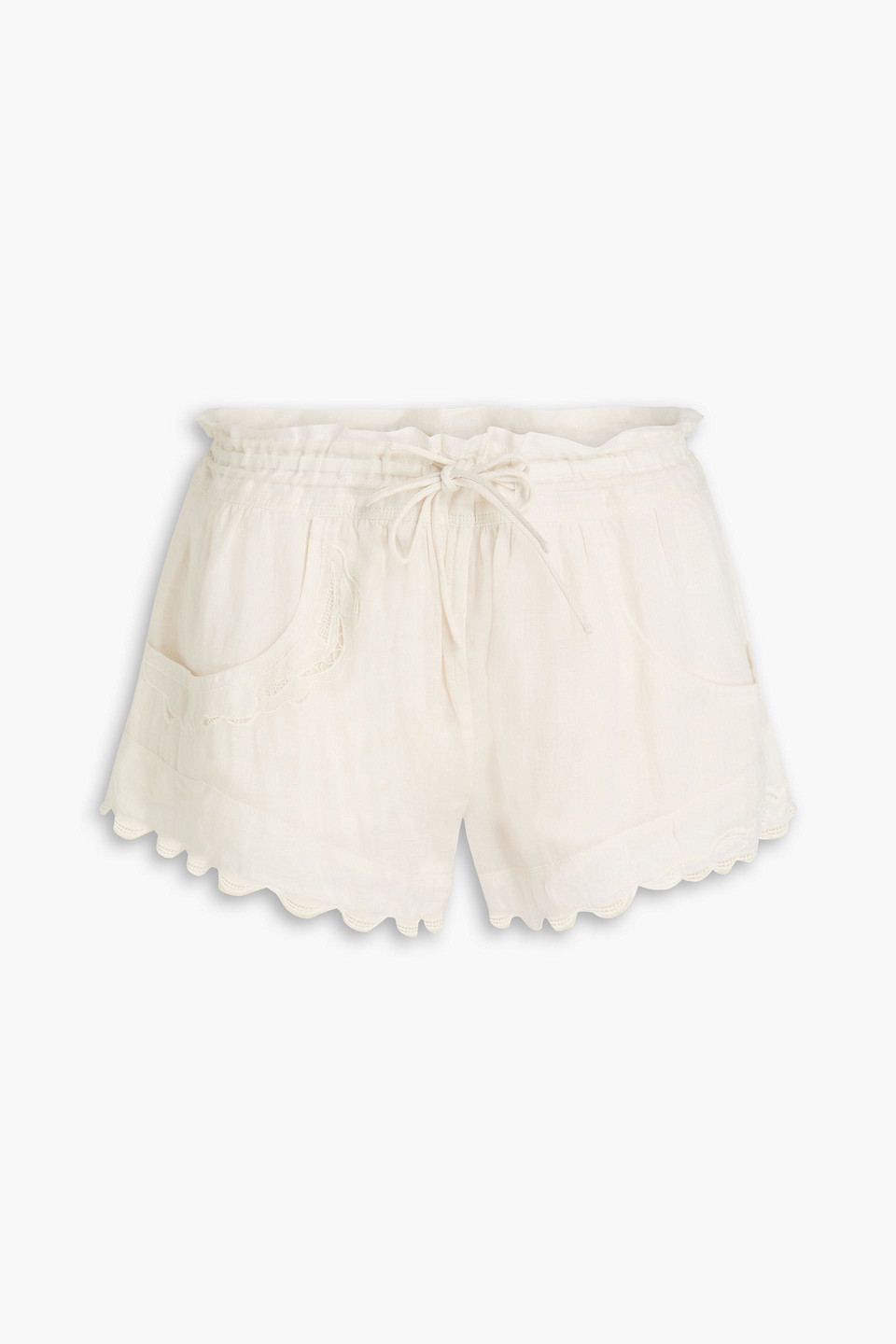 Lola ramie shorts - Neutral - FR 38