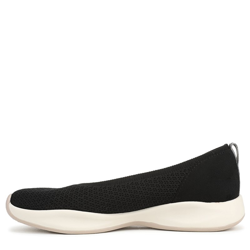 Women's Unity Skimmer Slip On Shoes (Black Stretch Fabric)