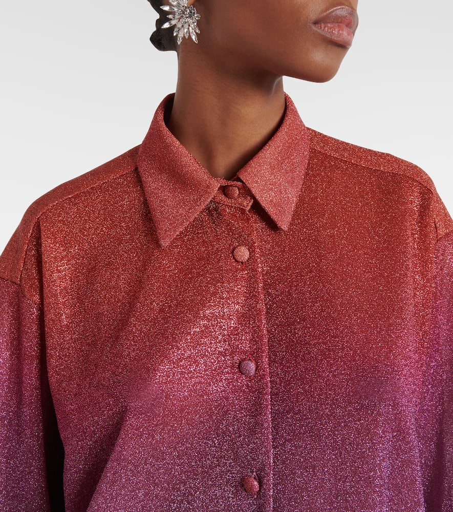 Oséree Lumière lamé shirt