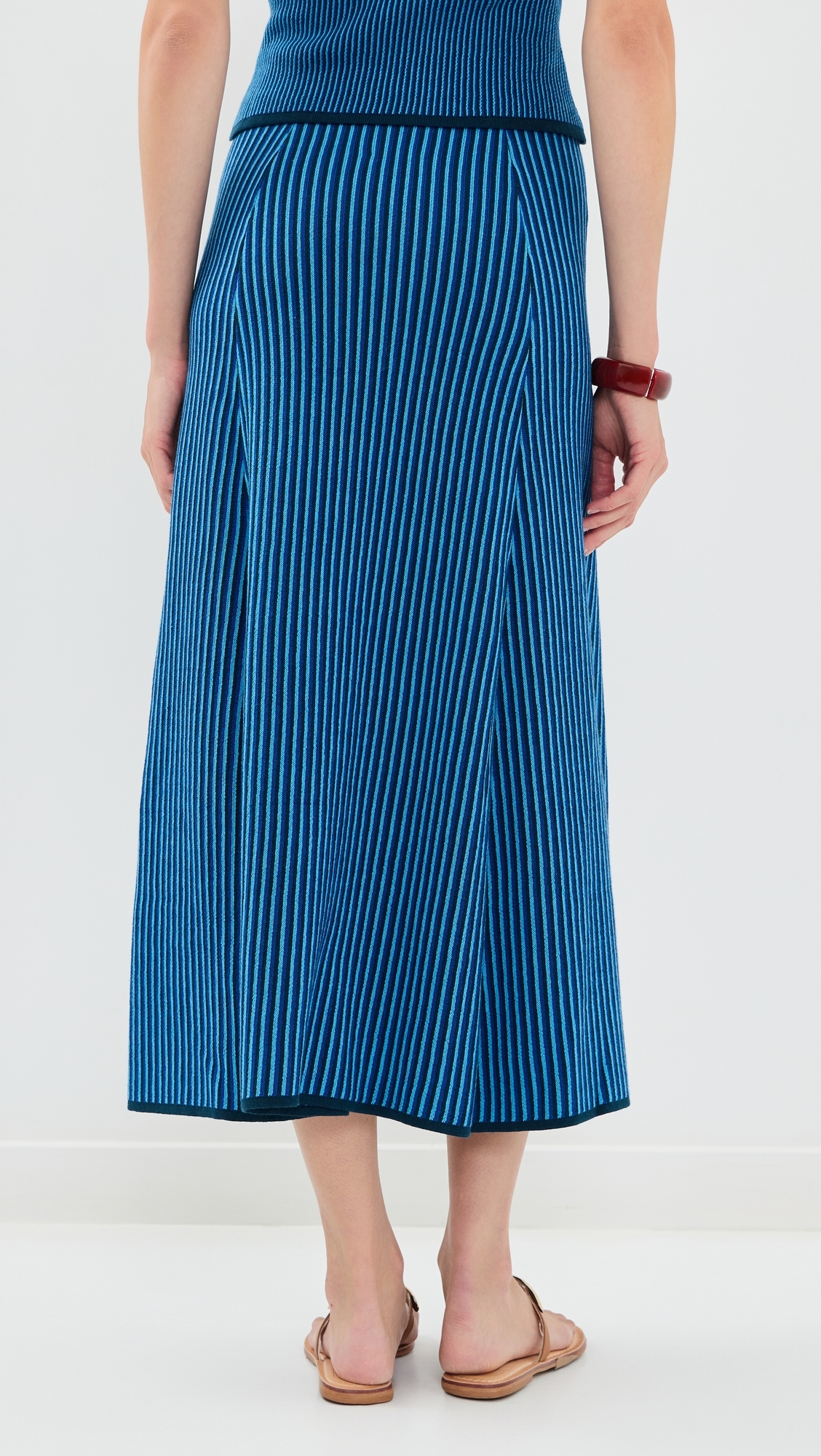 Lienzo Knit Midi Skirt Blues