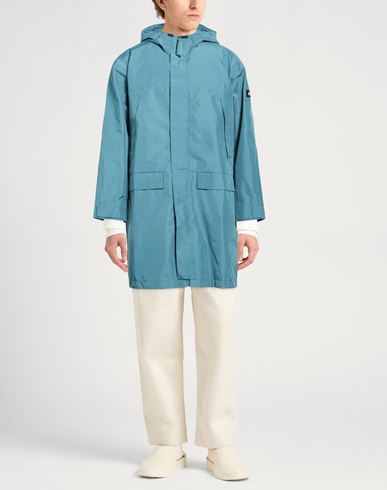 Man Overcoat & Trench Coat Deep teal Size S Polyester
