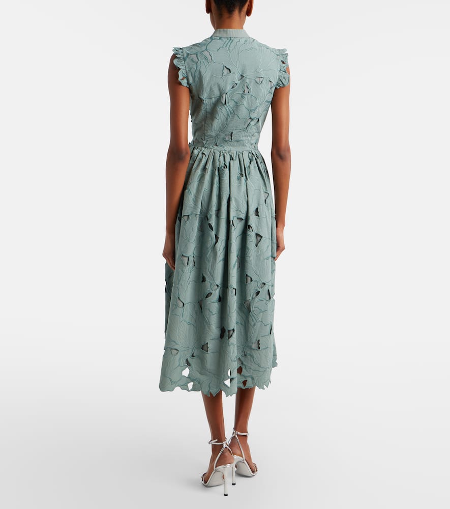Guipure lace shirt dress