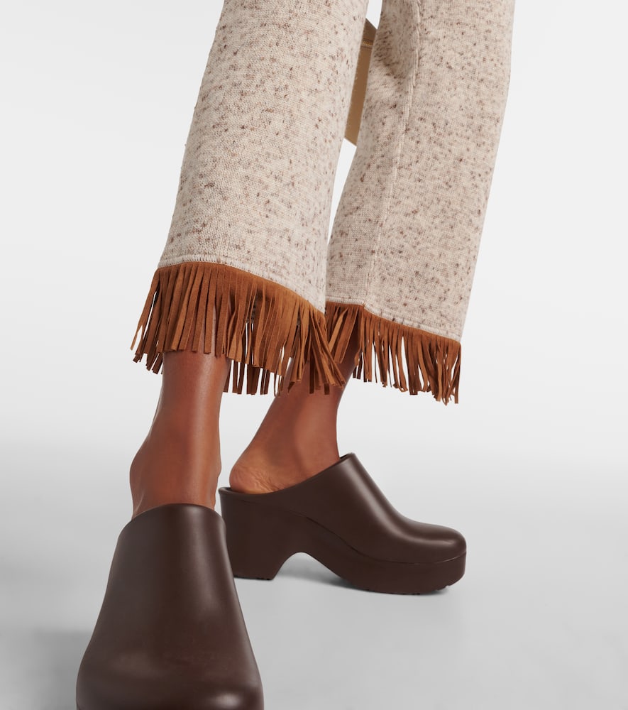Alanui Dreamscape fringed wool-blend pants