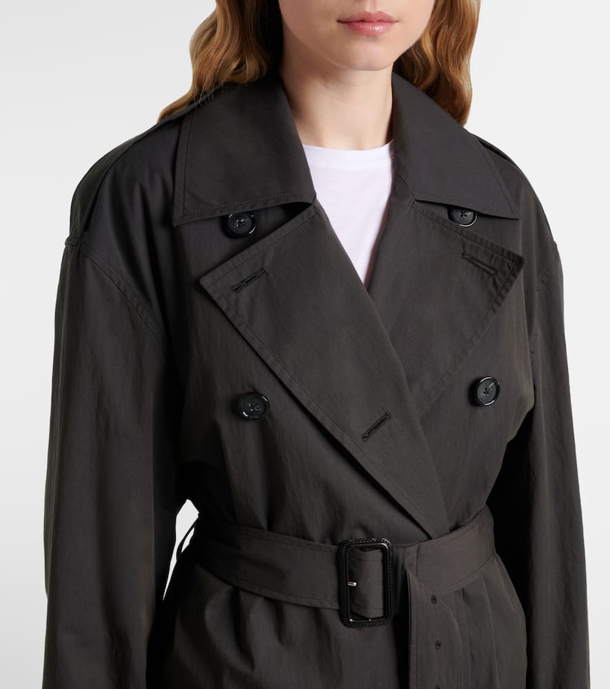Cotton-blend trench coat