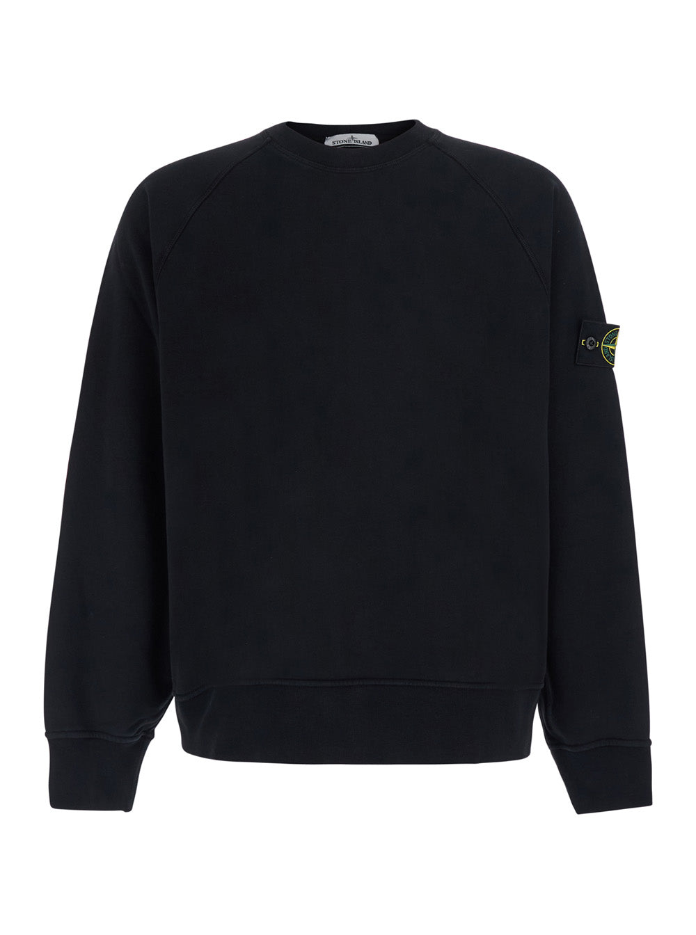 Logo-Patch Crewneck Sweatshirt — Black