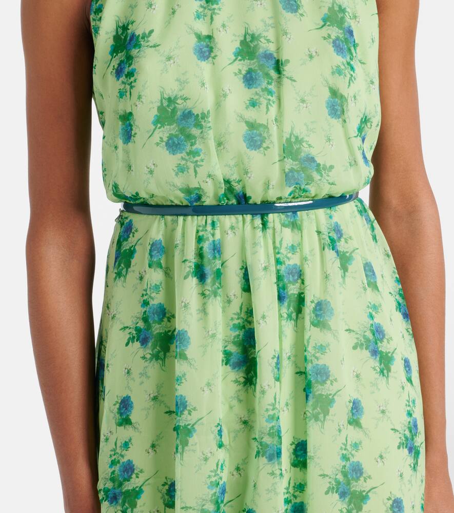 Max Mara Cactus halterneck silk gown