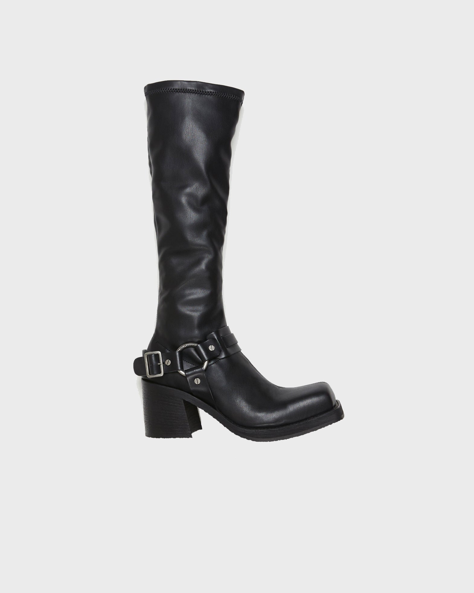Acne Studios Boots Pull-On Buckle Black EUR