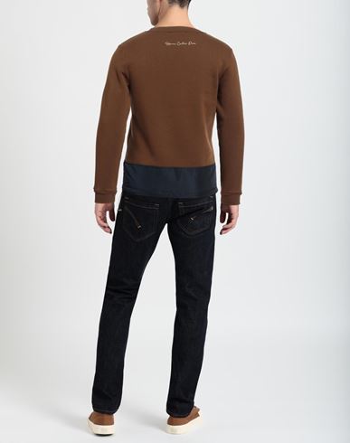 Man Sweatshirt Brown Size M Cotton, Polyester