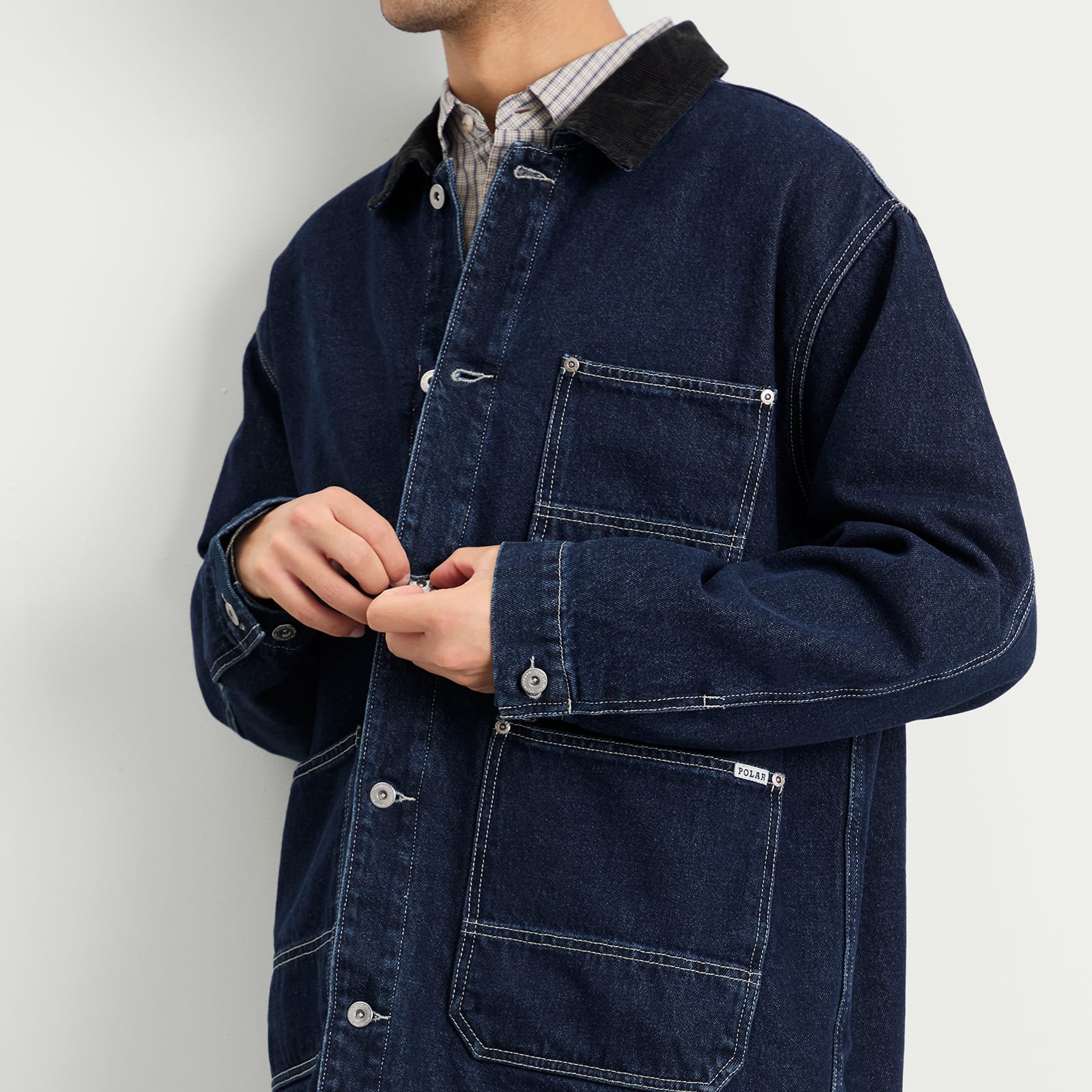 Men's Flannel Lined Ezra Jacket Indigo