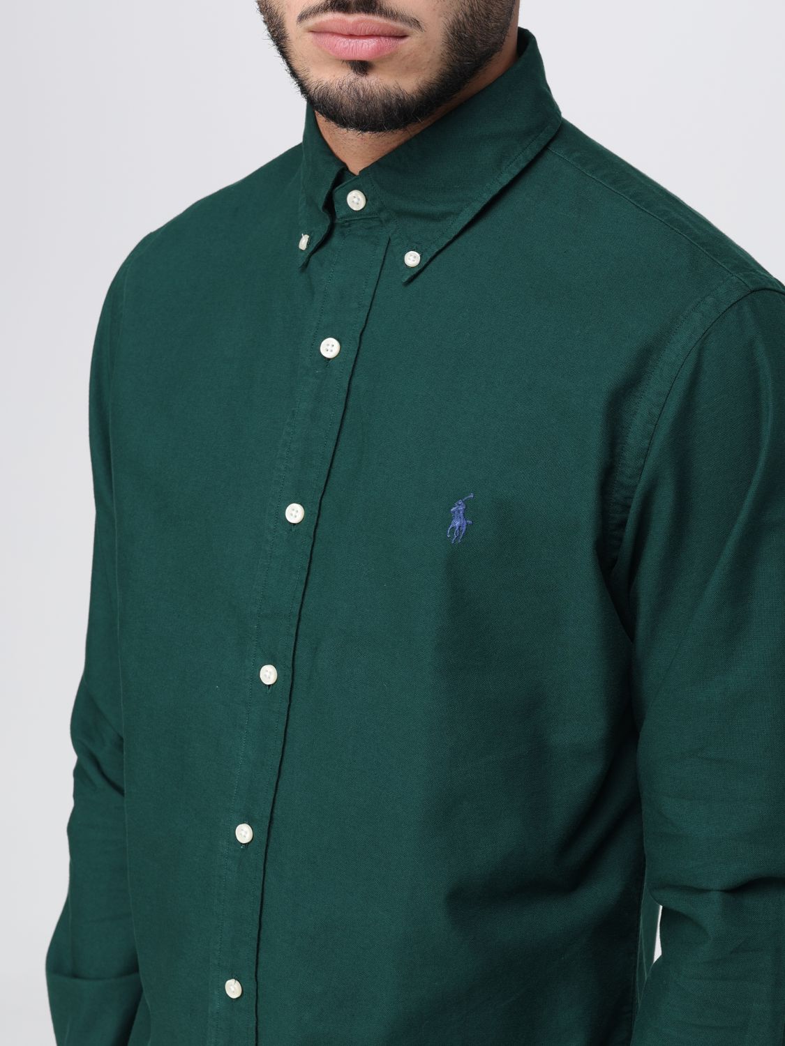 Shirt Men color Green
