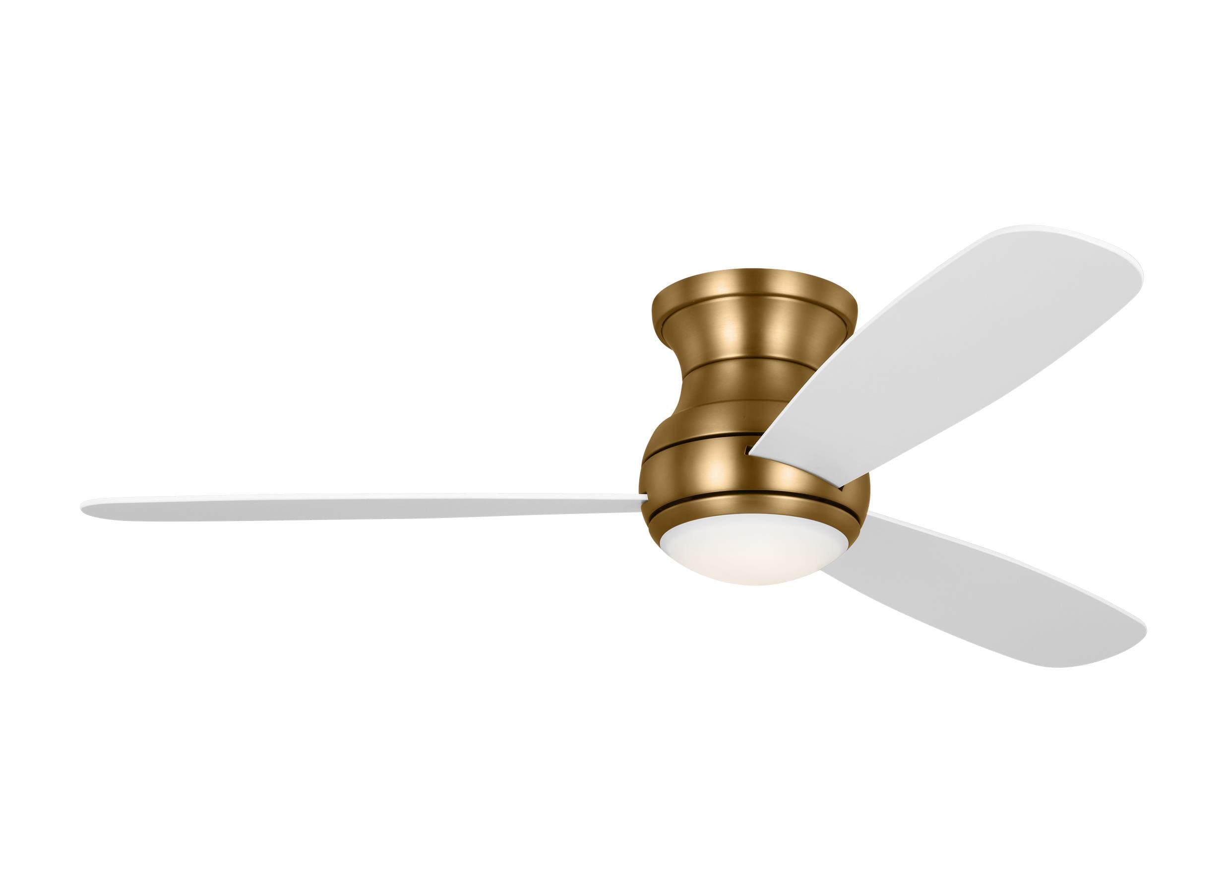 Satin Brass 52" Ceiling Fan from the Orbis Collection