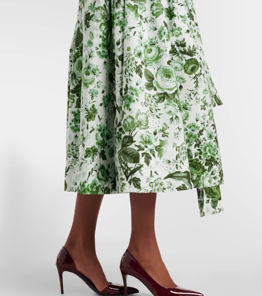 Floral cotton shirt dress