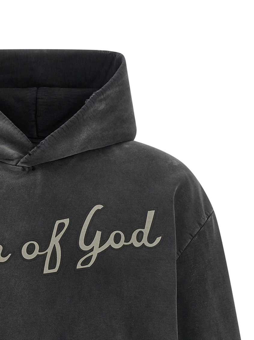 Fear Of God - 26 logo hooded long sleeve top