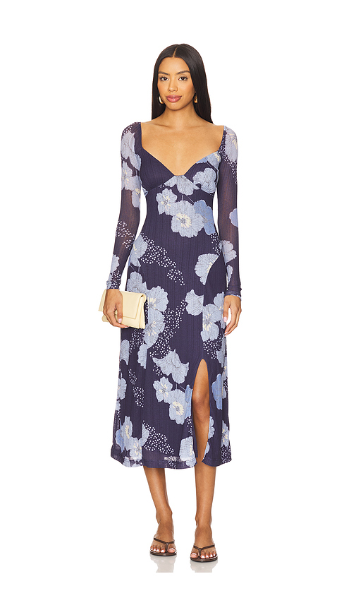 Free People Calla Midi Dress in Blue. - XS also in