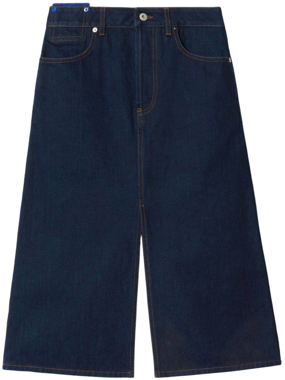 Japanese denim midi skirt - Blue