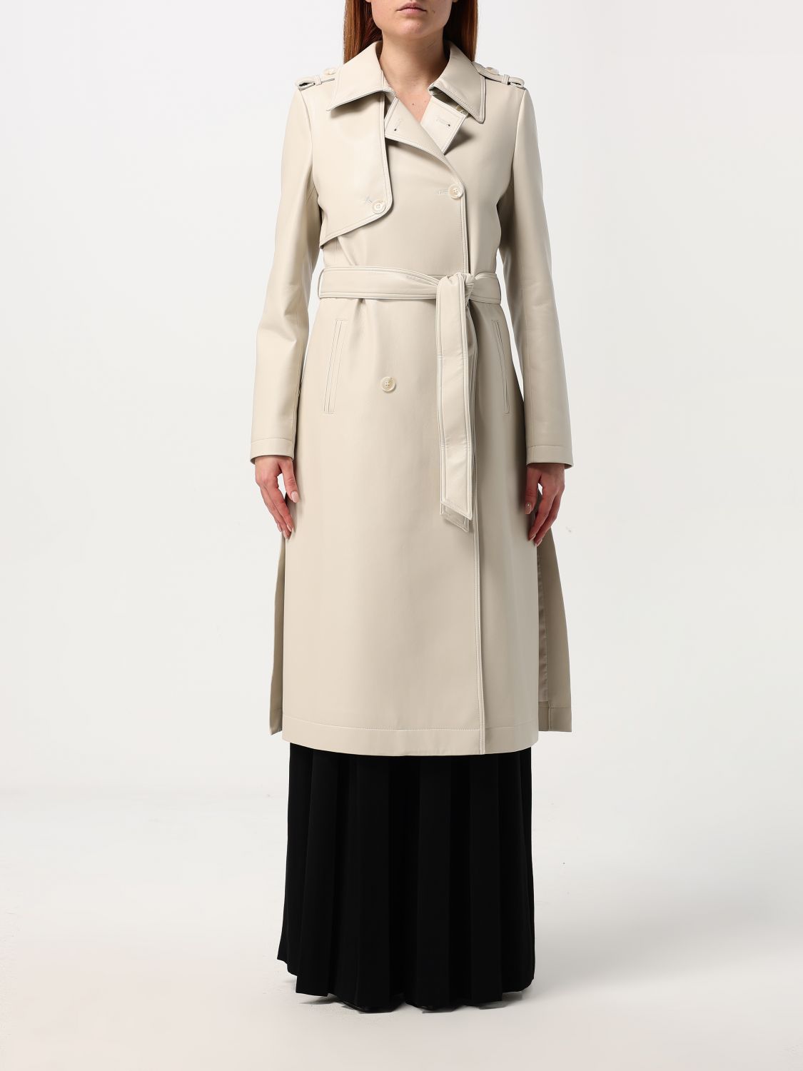 Coated trench coat - Neutrals