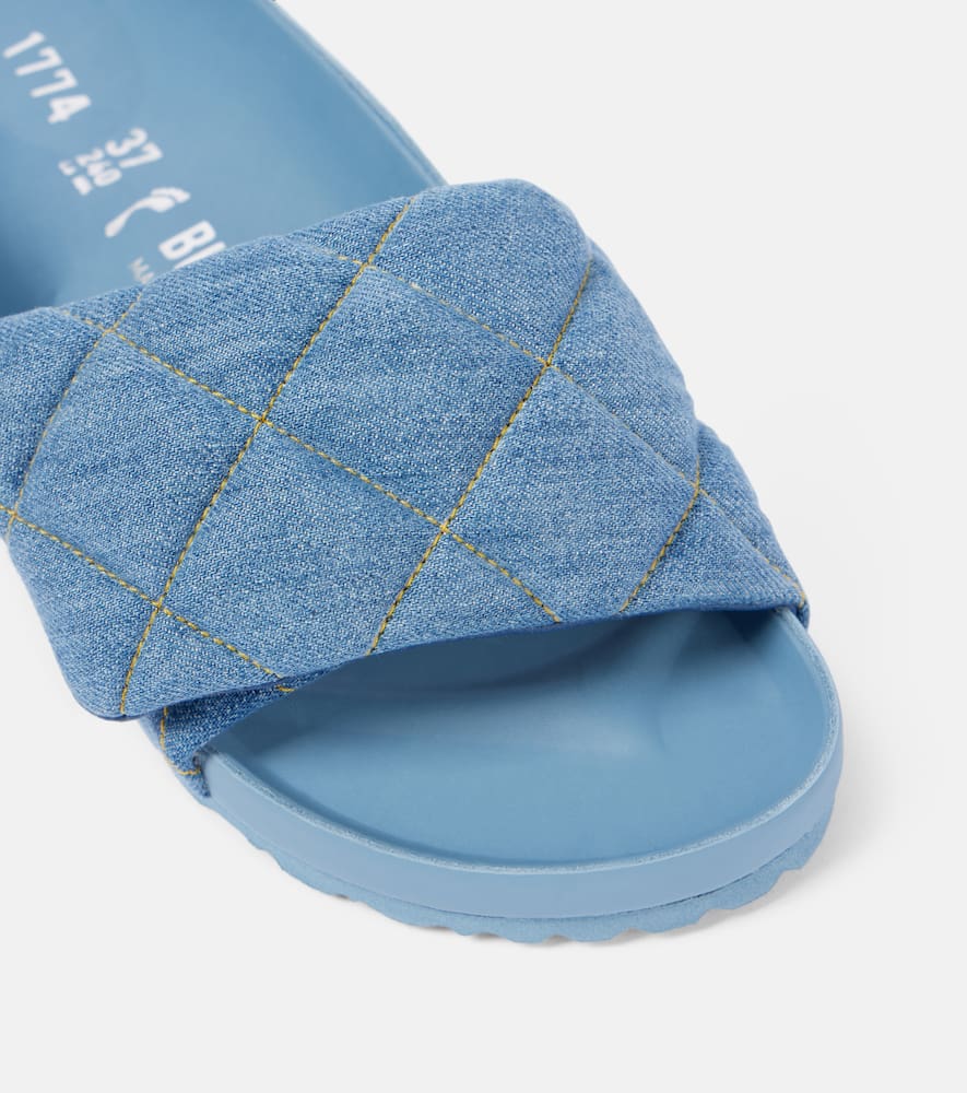 Sylt quilted denim slides