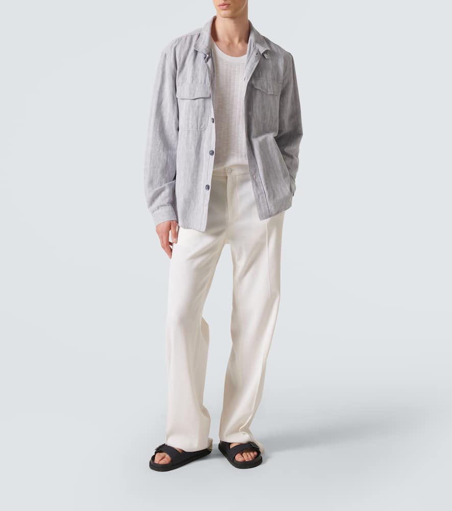 Nuno cotton and linen overshirt
