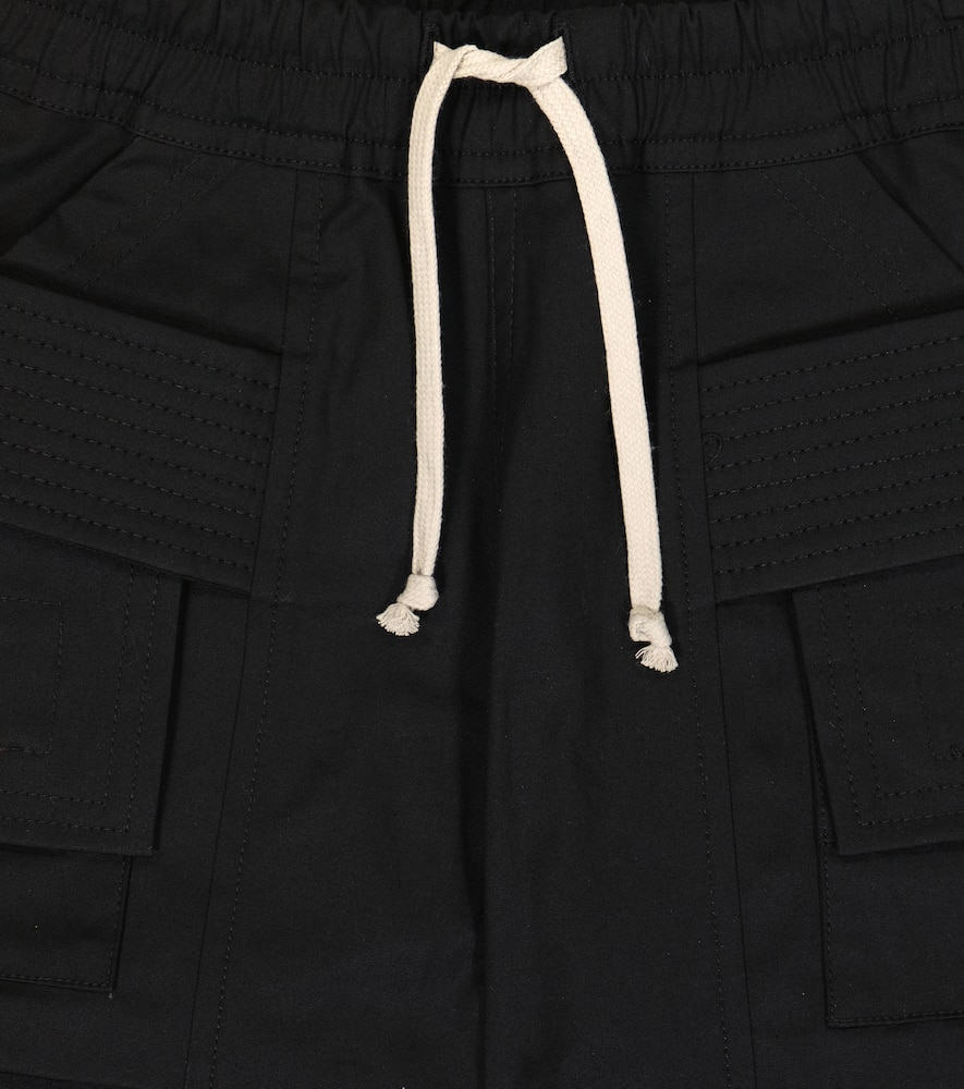 Rick Owens Kids Wide-leg cotton cargo pants