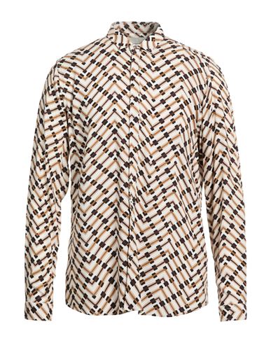 Bl.11 Block Eleven Man Shirt Beige Size L Viscose