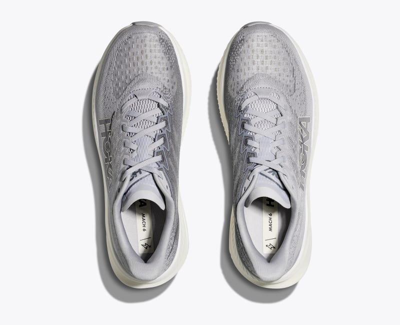 HOKA Men's Mach 6 Shoes in Stardust/Alabaster