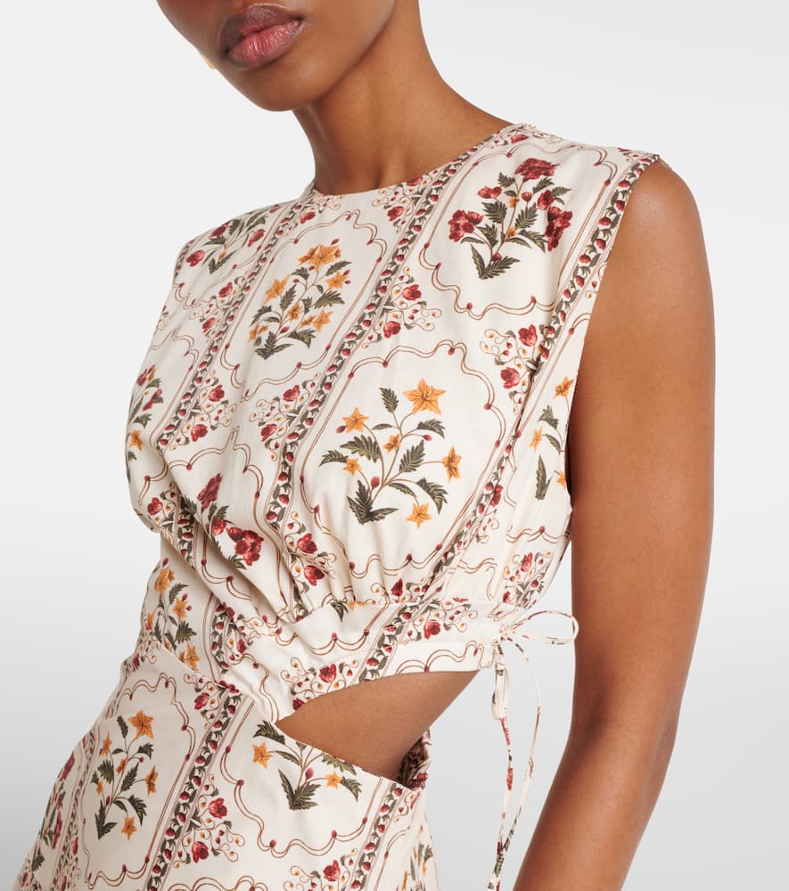 Otoño Andes floral cotton midi dress