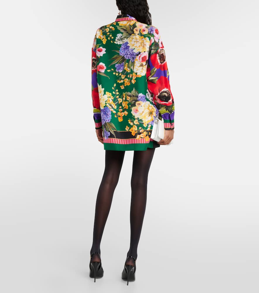 Silk shirt dress