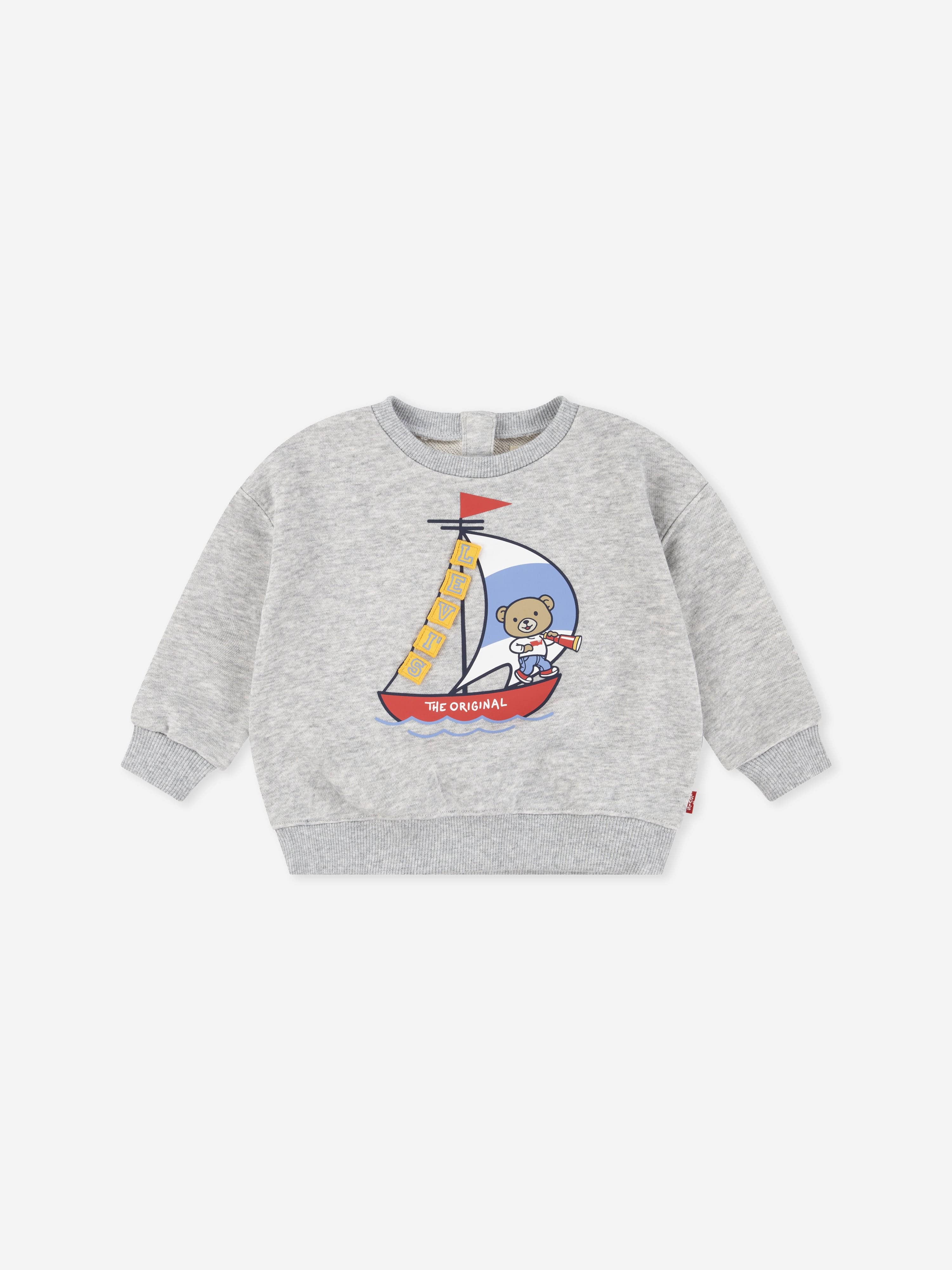 Levi's Kids Wear Baby Boys Sailing 3D Sweathirt in Grey 12 Mths