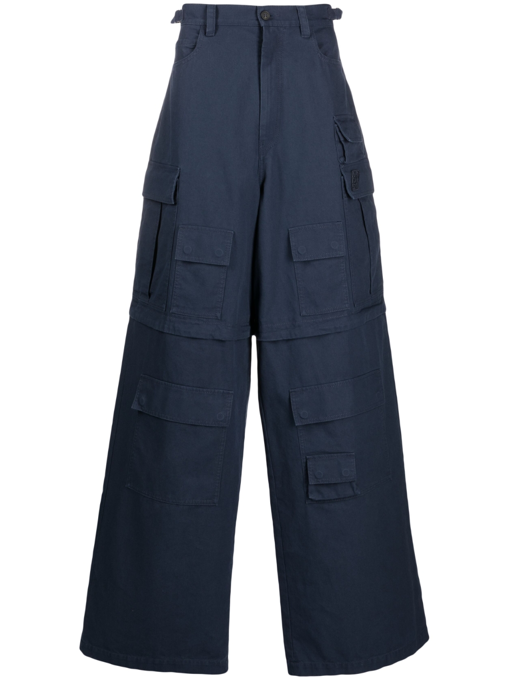 Multiple-pocket cargo trousers - Blue