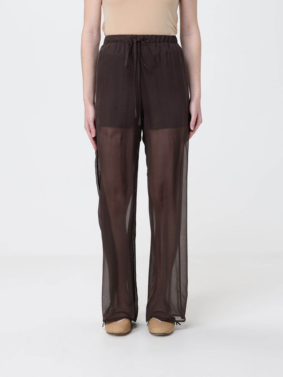 Pants Woman color Cocoa