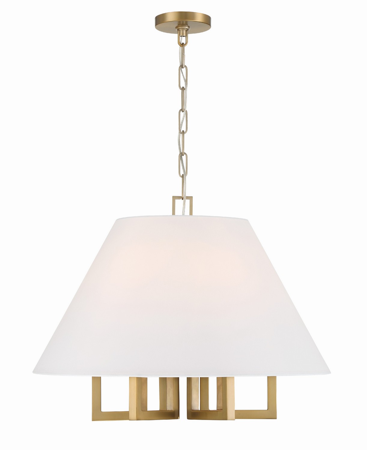 Vibrant Gold Six Light Chandelier from the Westwood Collection